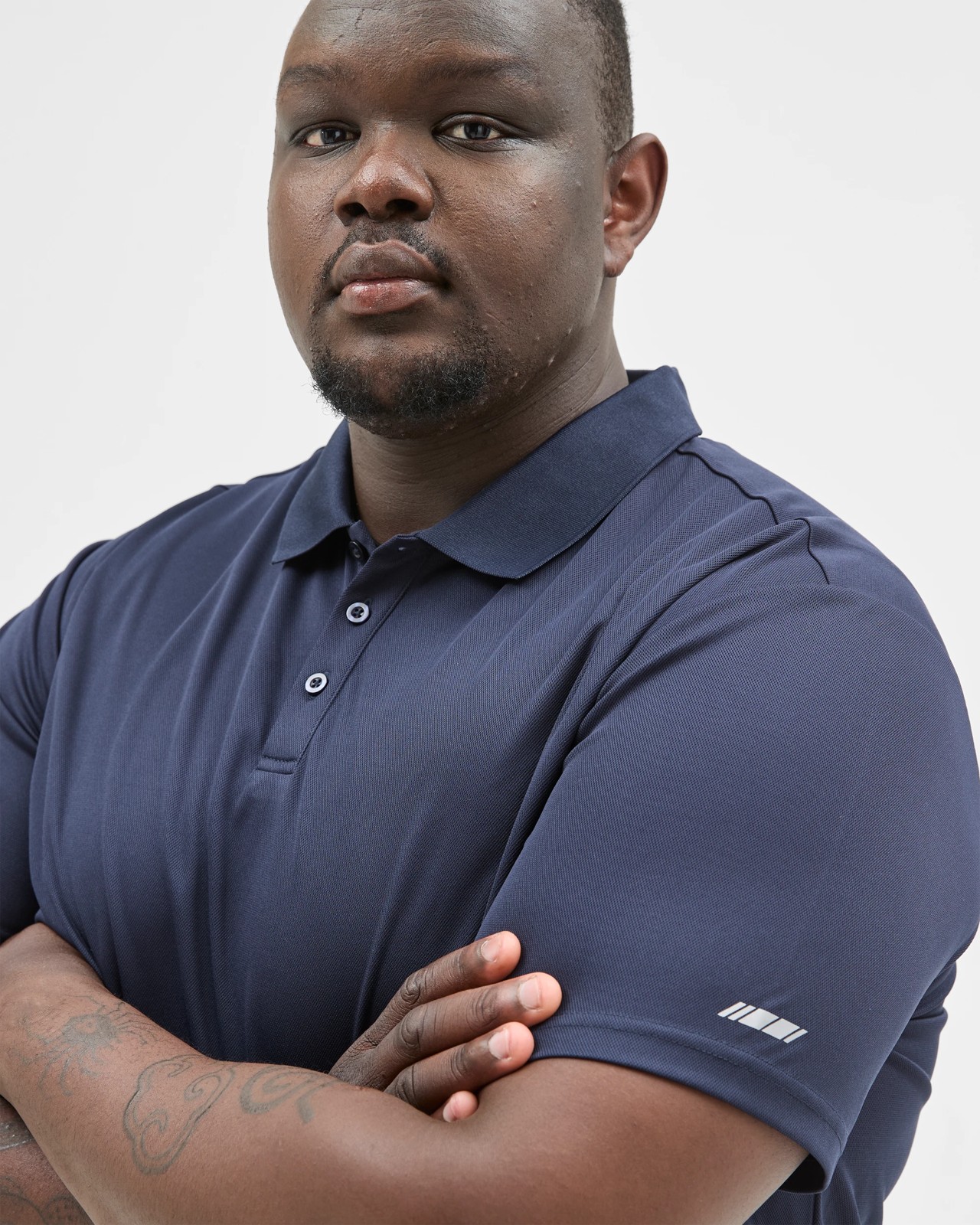 Plus Size Active Polo Top - Navy 5 of 6