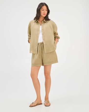 Long Sleeve Trim Detail Shirt