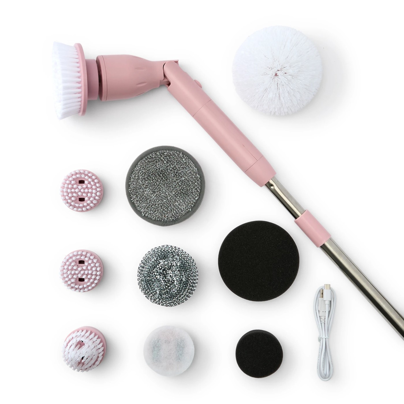 Anko Long Handled Cleaning Brush - Pink 5 of 5