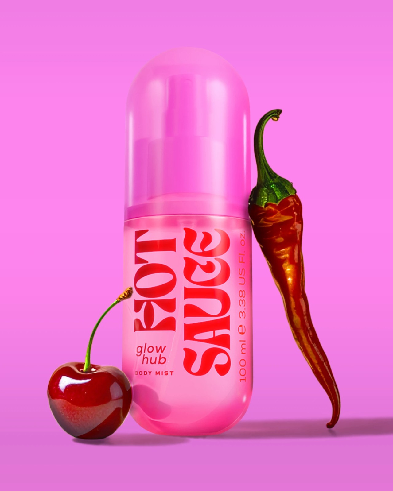 Glow Hub Hot Sauce Body Mist 100ml - Intense Cherry & Smoky Musk 3 of 5