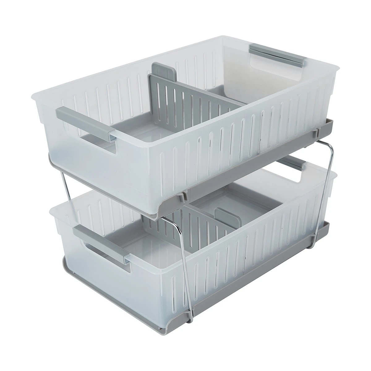 Organiser with Dividers, 2 Tier - Anko