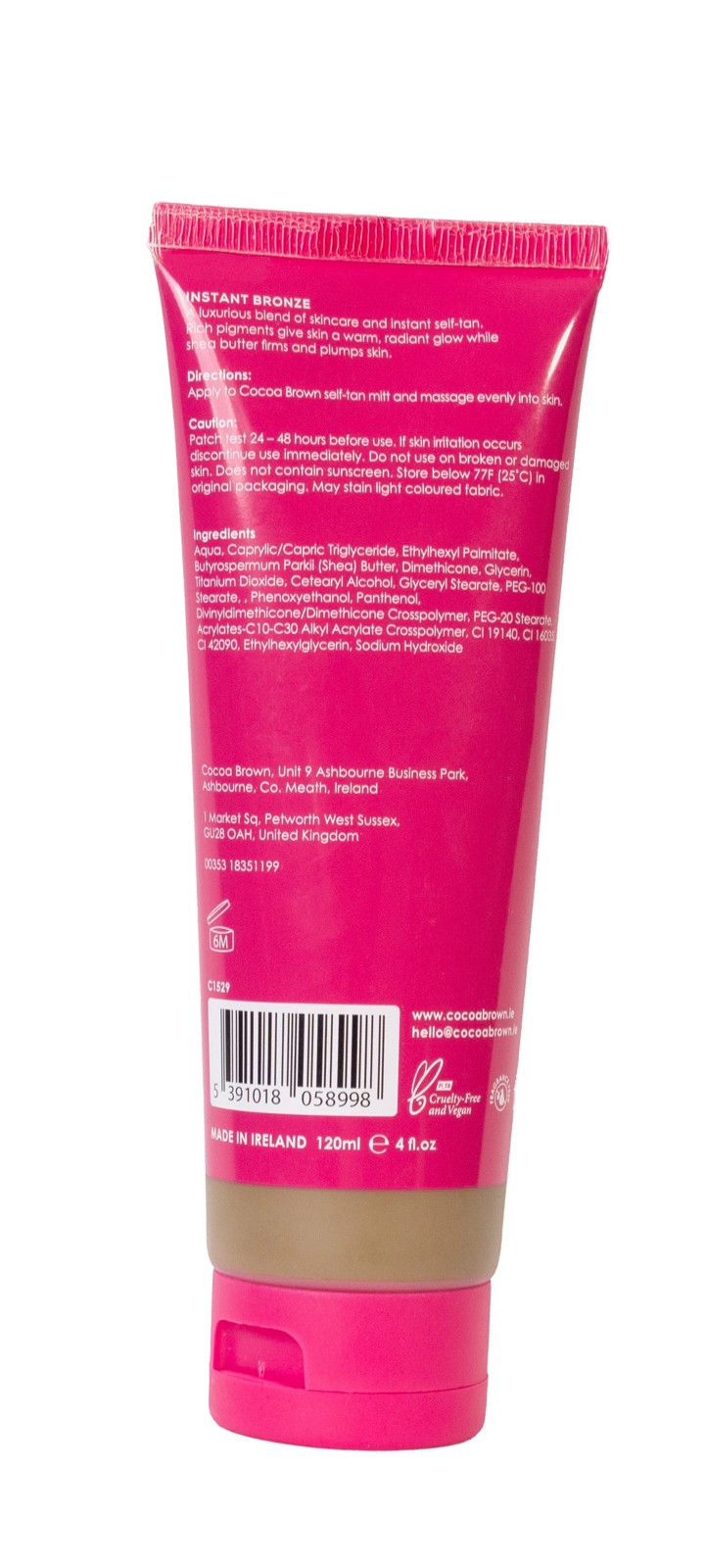 Cocoa Brown by Marissa Carter Instant Bronze Wash Off Self Tan 120ml - Extra Dark 2 of 3