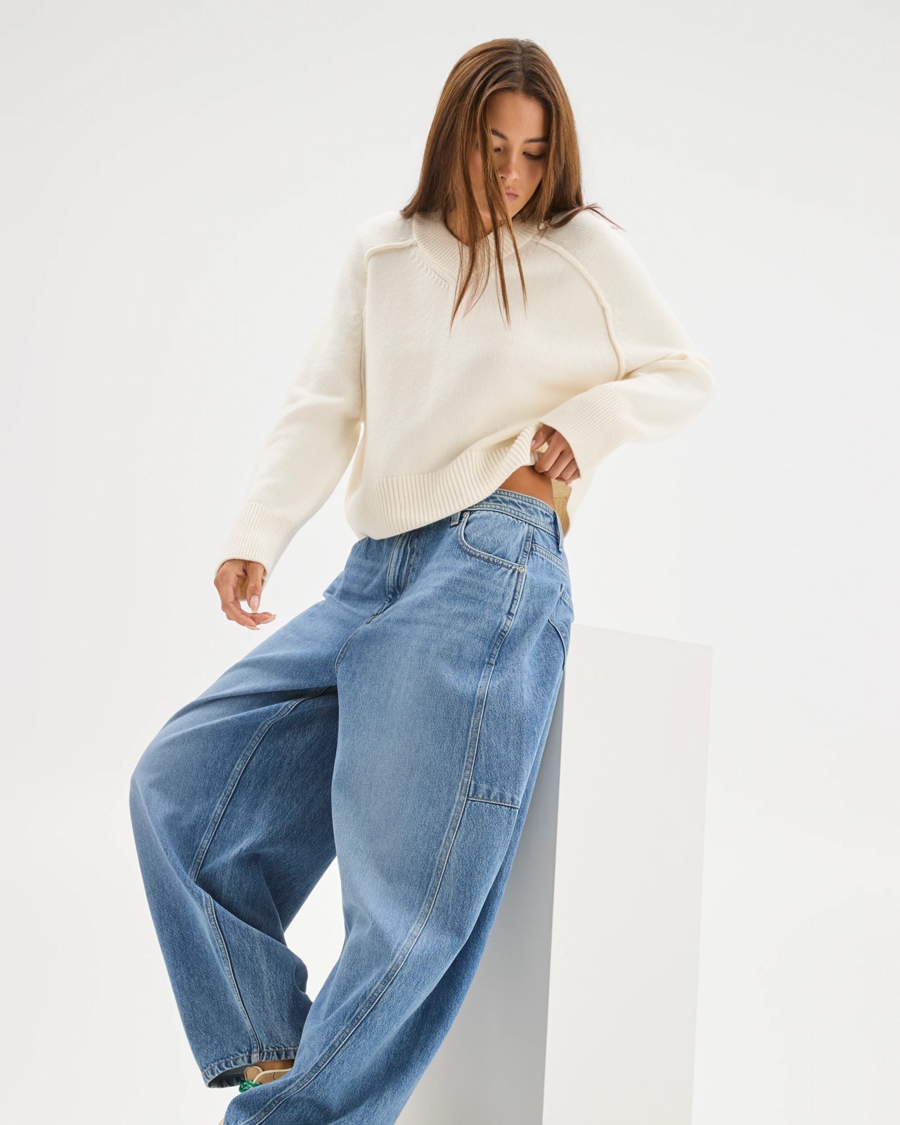 Lily Loves Australian Cotton Blend Horseshoe Leg Denim Jeans 3 of 6