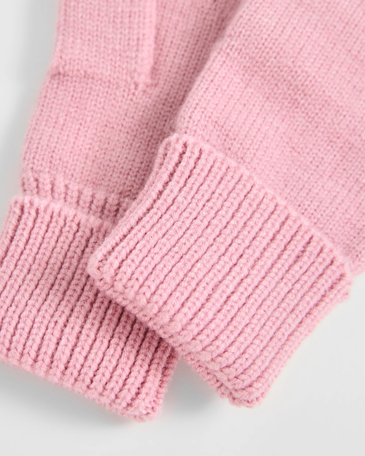 Essential Rib Knit Gloves - Pink 2 of 2