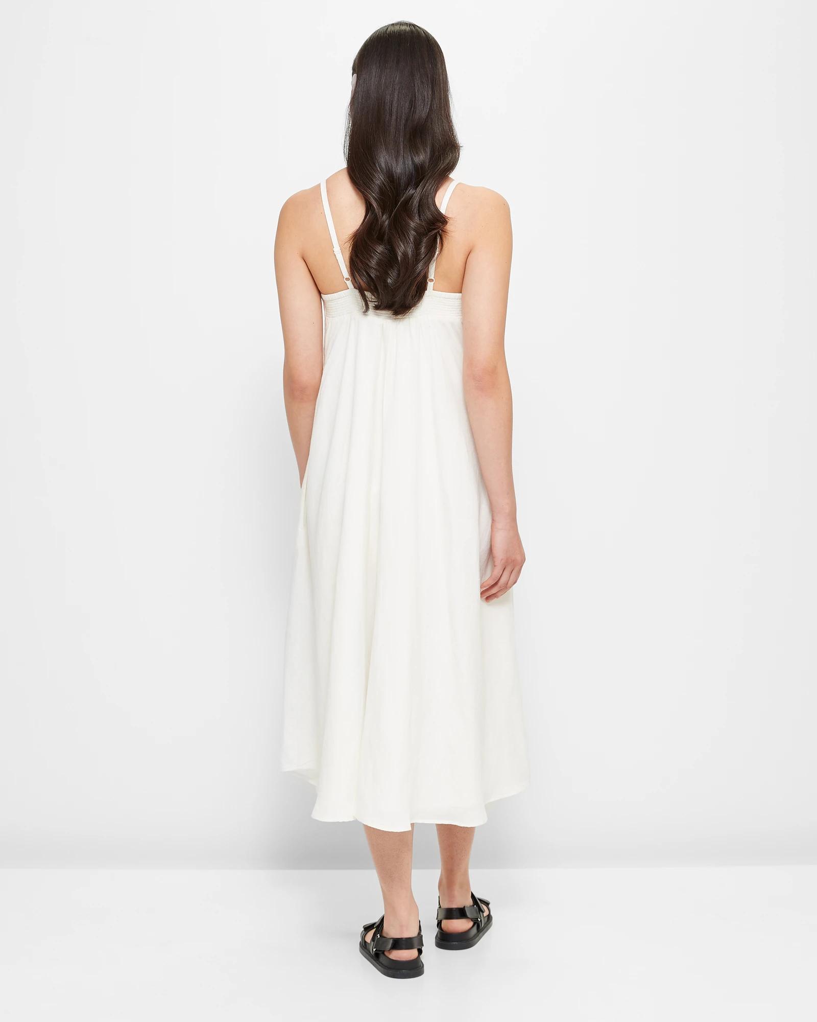 knee length dresses for ladies Romy Dress in Taupe