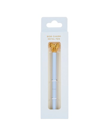 Anko Bow Charm Metal Pen