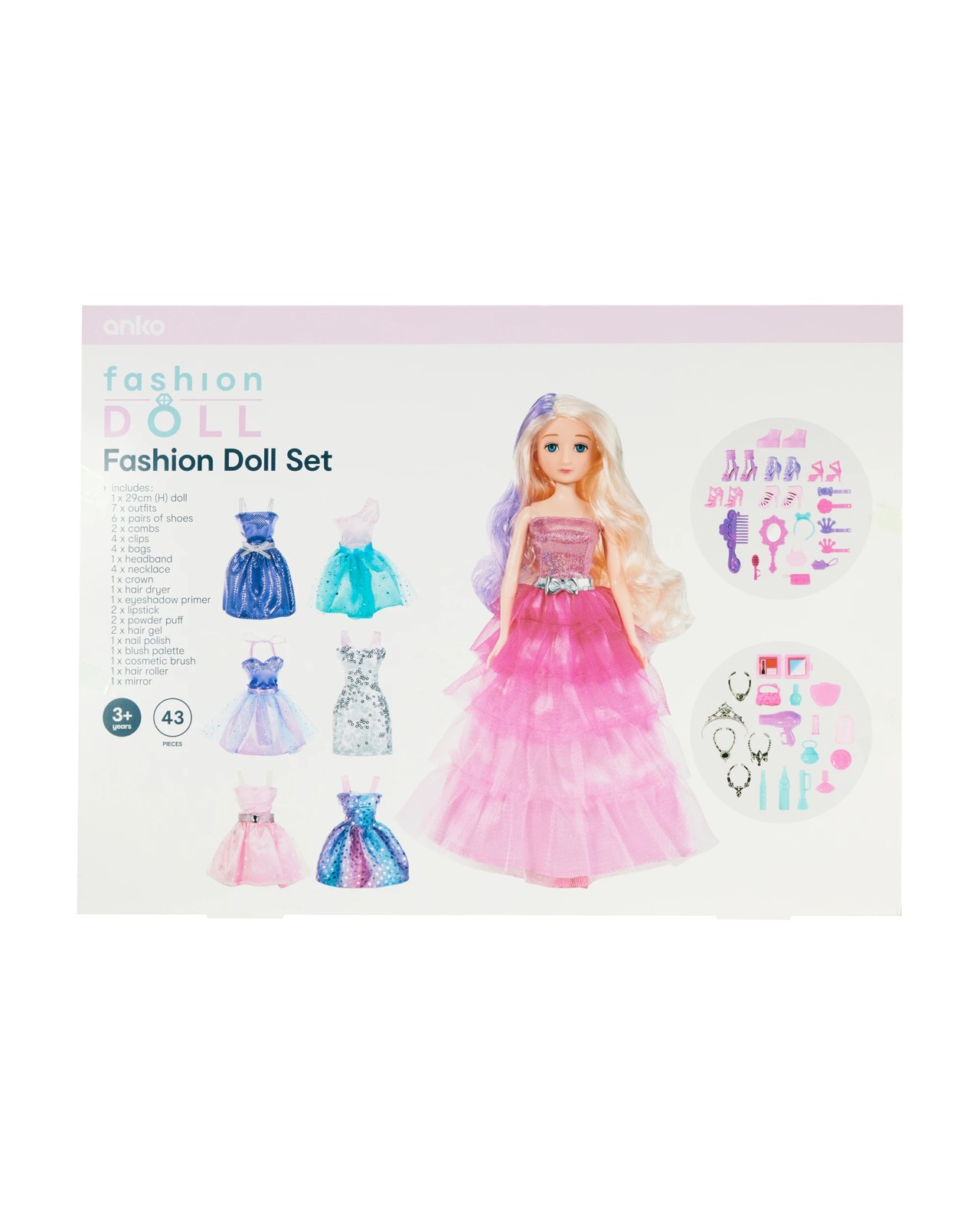 43 Piece Fashion Doll Set - Anko 5 of 5