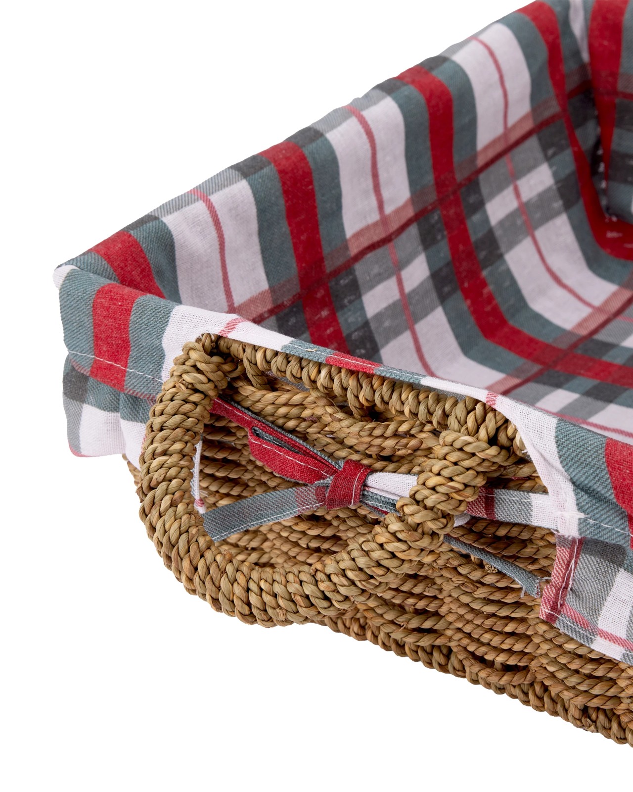 Anko Christmas Basket with Plaid Liner 3 of 5