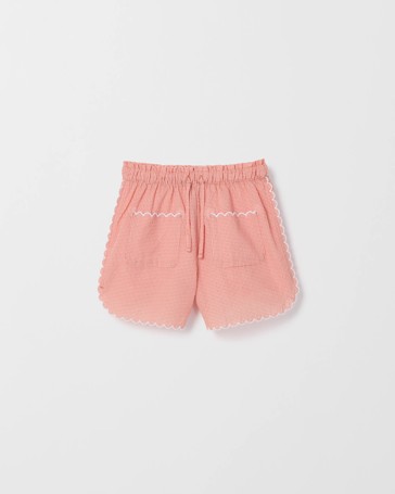 Cotton Blend Woven Shorts
