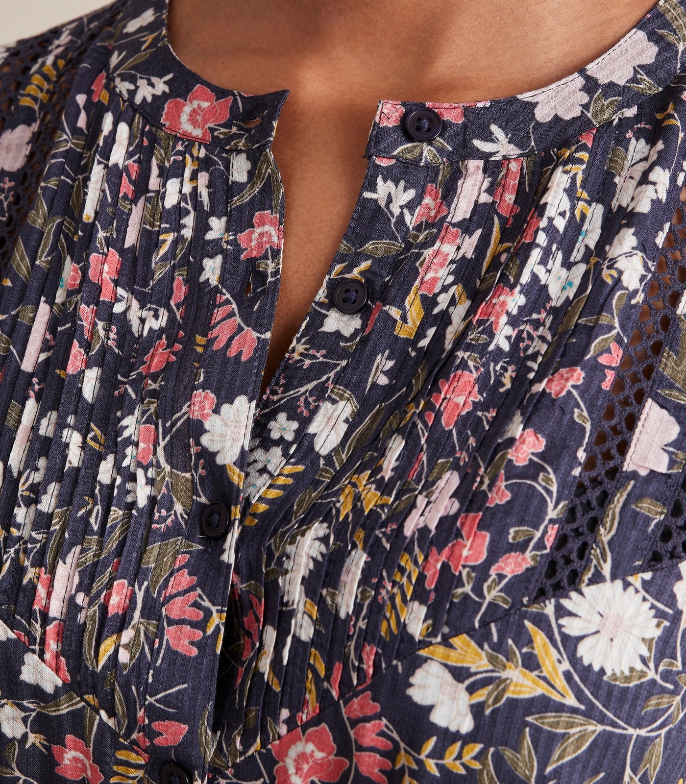 Long Sleeve Pintuck Midi Dress 4 of 6