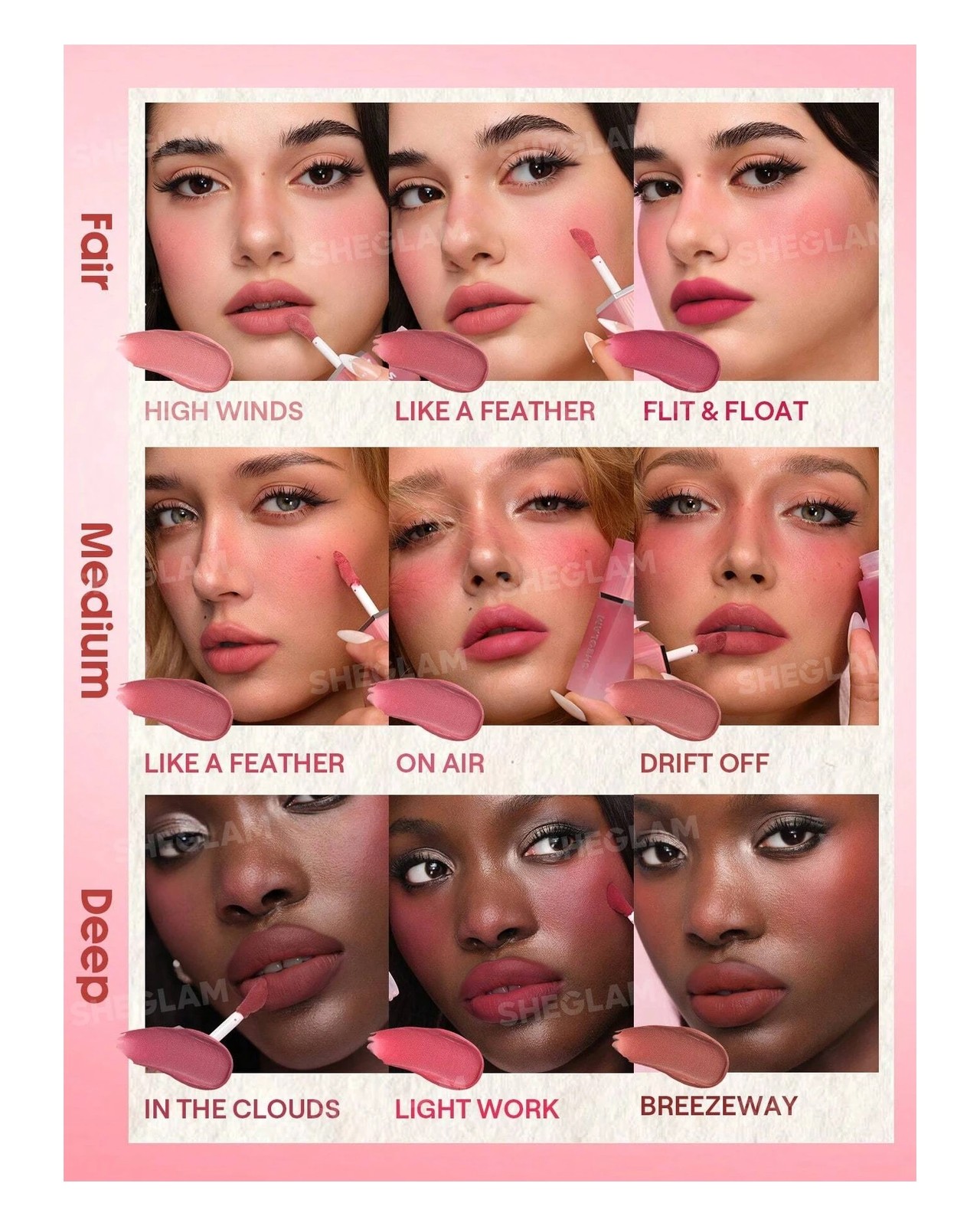 SHEGLAM Air Plush Lip & Cheek Cream - Like A Feather 6 of 6