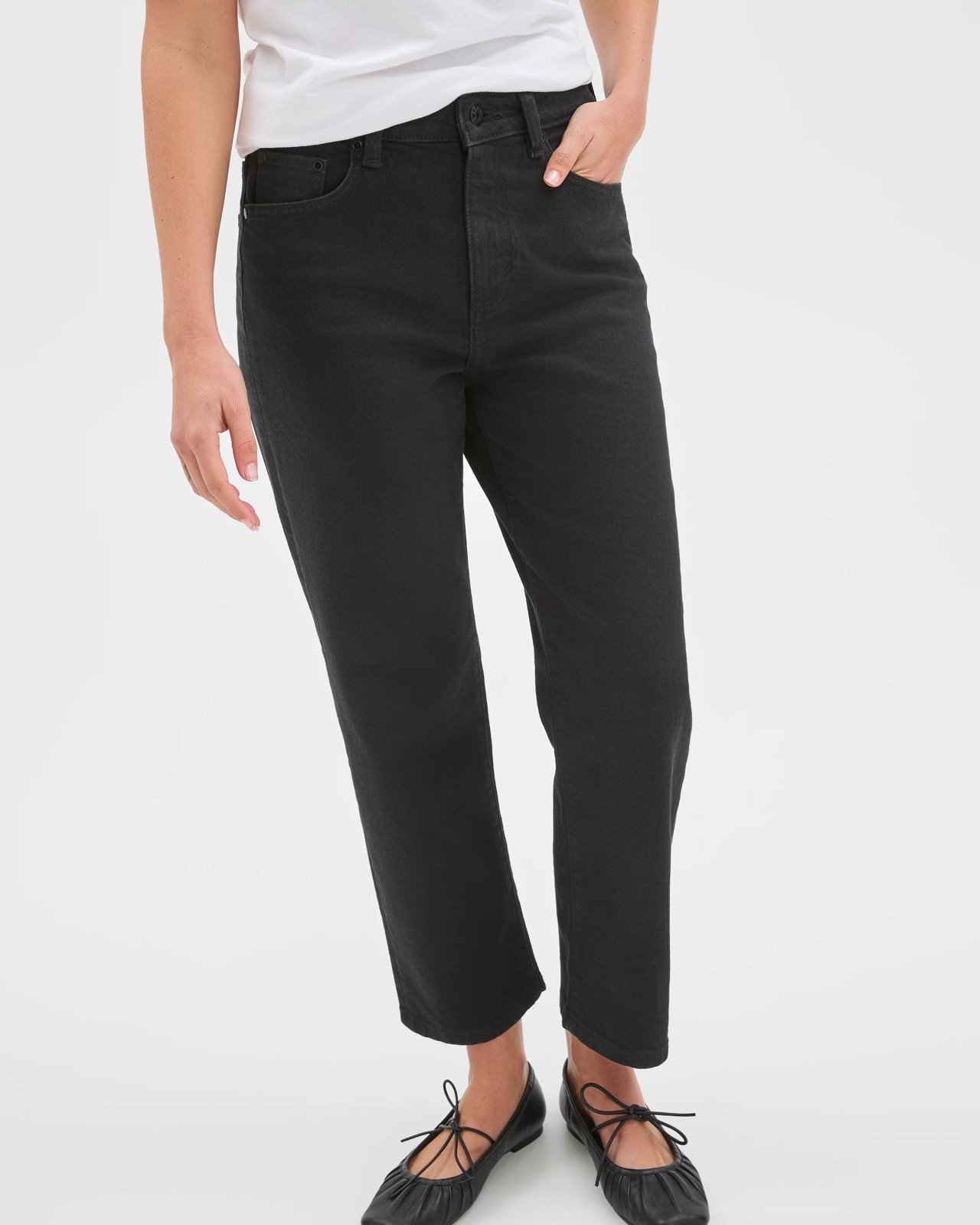 Straight Crop Denim Jeans 4 of 6