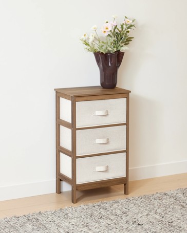 Anko 3 Drawer Walnut Look Chest