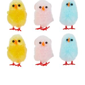 Anko 6 Pack Multi-Coloured Chenille Chicks product image