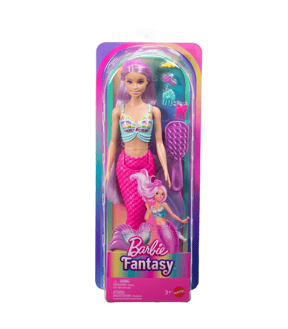 Mattel Barbie Mermaid Doll With 18Cm-Long Fantasy Hair & Accessories