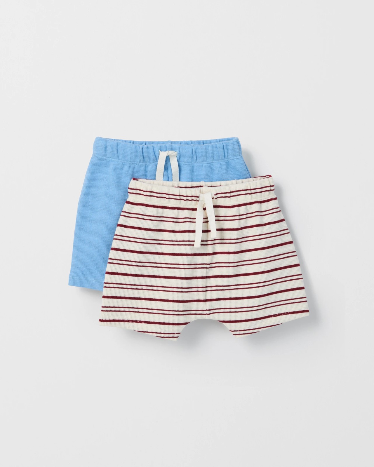 Baby Organic Cotton 2 Pack Waffle Shorts 5 of 6