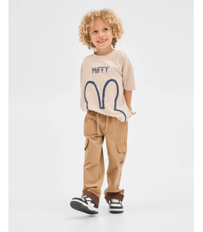 Australian Cotton Blend Elastic Waistband Cargo Pants