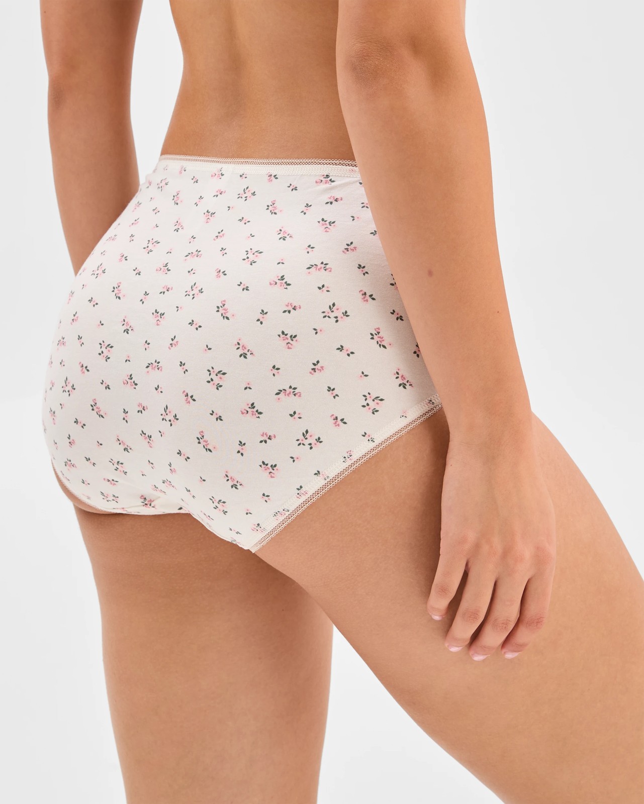 Australian Cotton 5 Pack Midi Briefs - Micro Florals 3 of 5