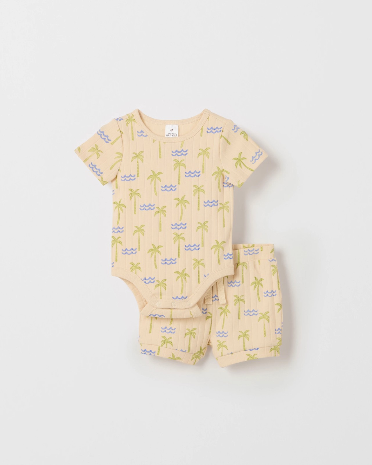 Baby Organic Cotton Bodysuit and Shorts Set 4 of 6