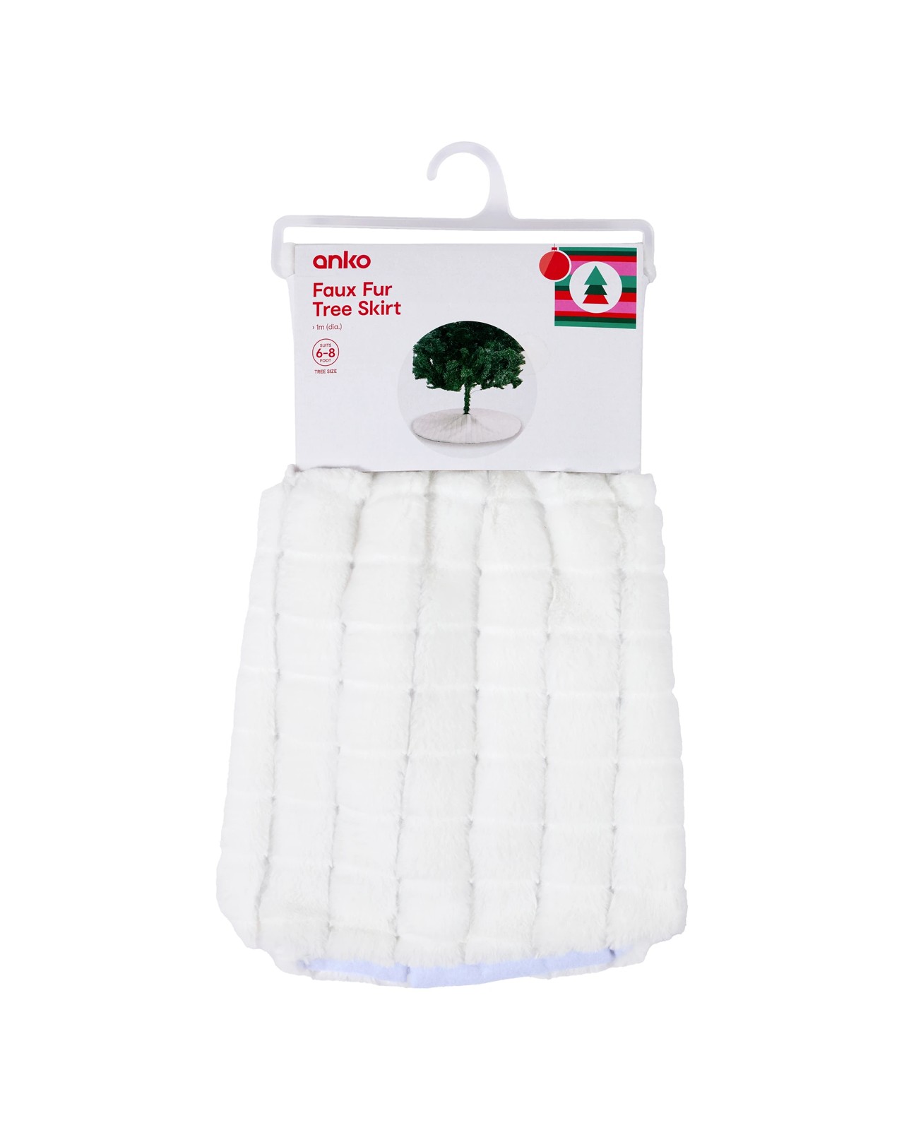 Anko Faux Fur Tree Skirt 4 of 6