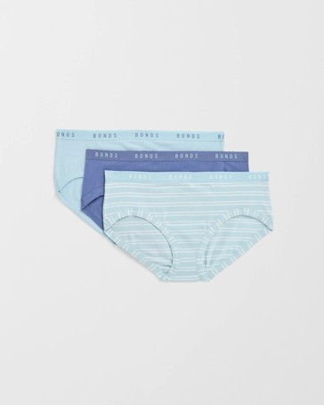 Bonds 3 Pack Cottontails Midi Briefs