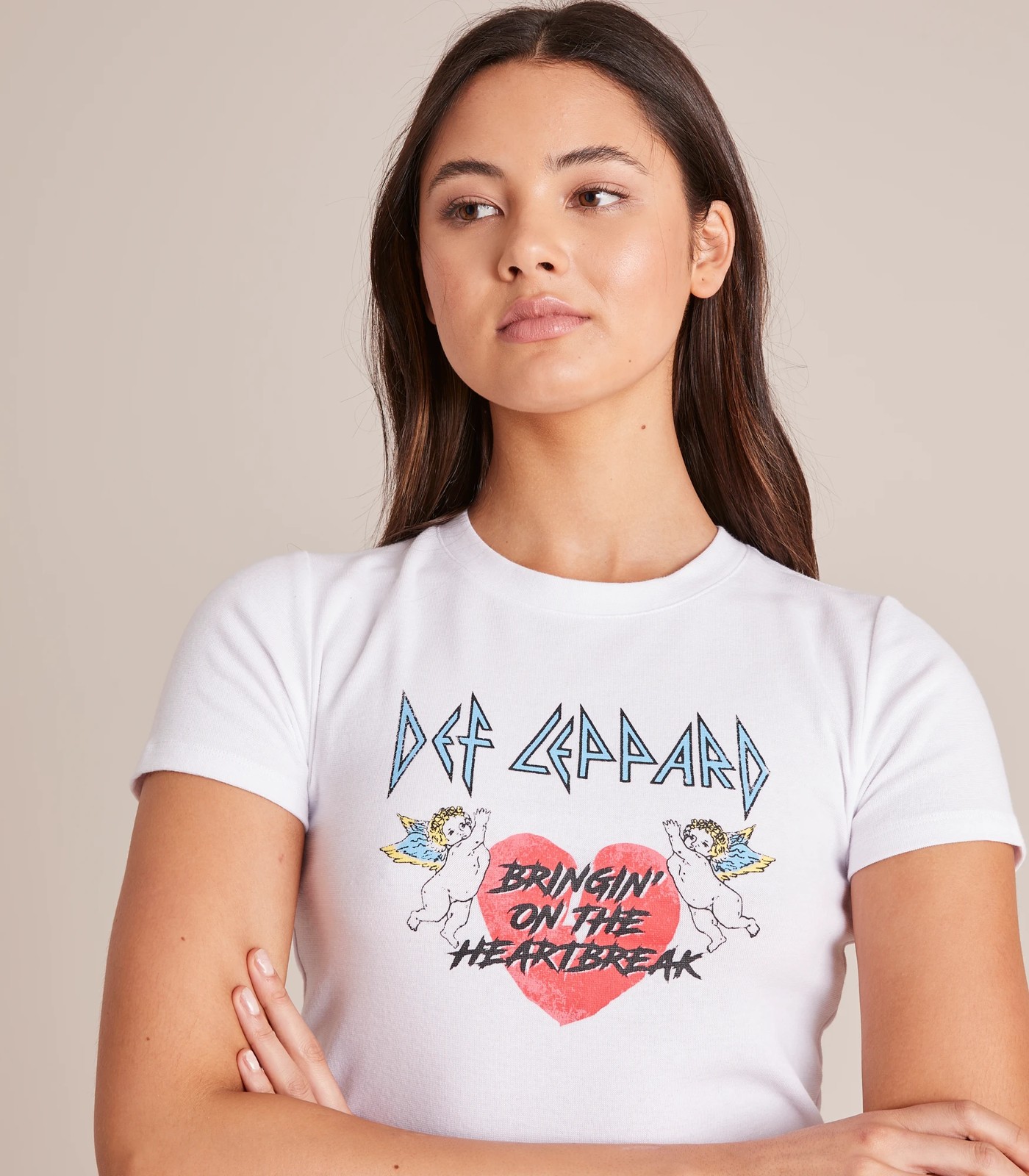 Licensed Def Leppard Baby Crop T-Shirt 4 of 6