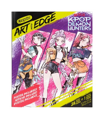 KPop Demon Hunters Art with Edge Coloring Book
