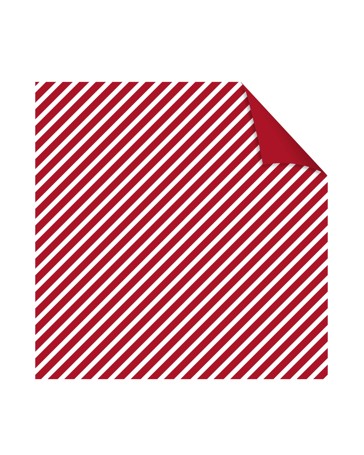 Hallmark Christmas Wrapping Paper - Red and White Stripe