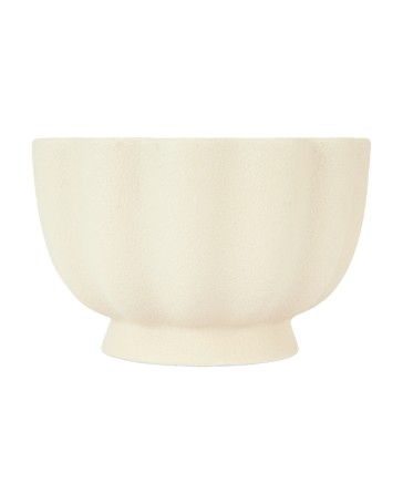 Anko Taupe Wavy Pedestal Ceramic Candle