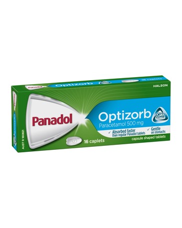 16 Pack Panadol Optizorb Paracetamol 500mg