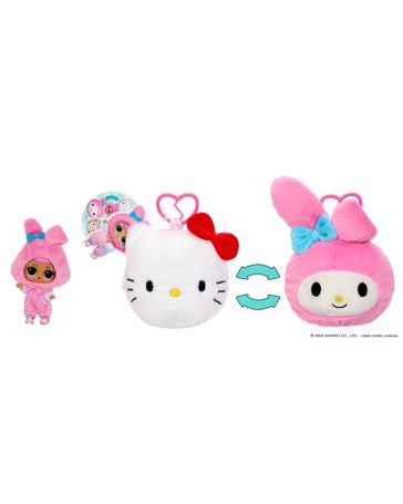 L.O.L. Surprise Loves Hello Kitty Reversible Plush - Assorted