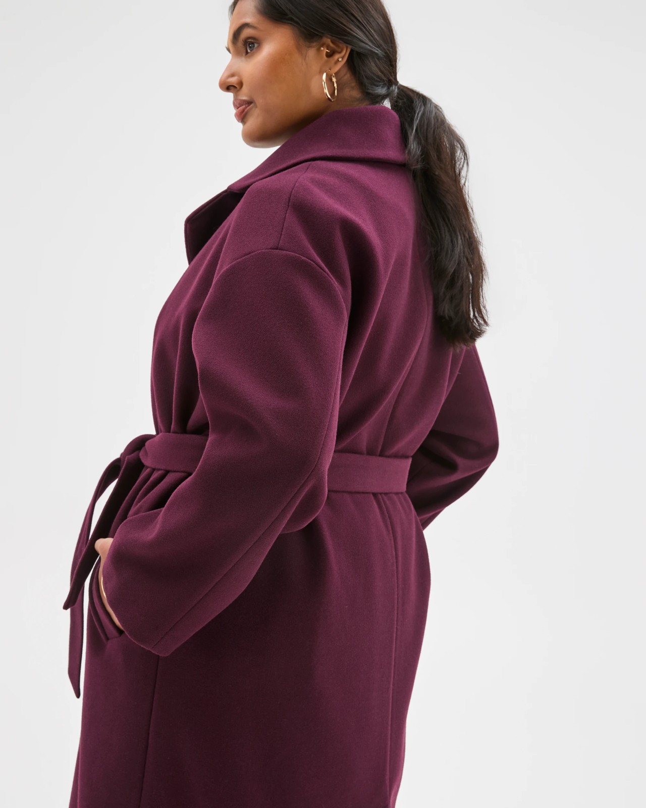 Plus Size Wrap Coat 2 of 6