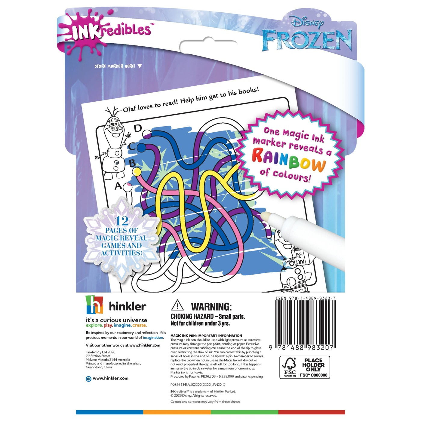 INKredibles Disney Frozen Magic Ink Pictures! - Book 2 of 5