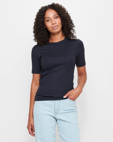 Australian Cotton Rib Layer T-Shirt