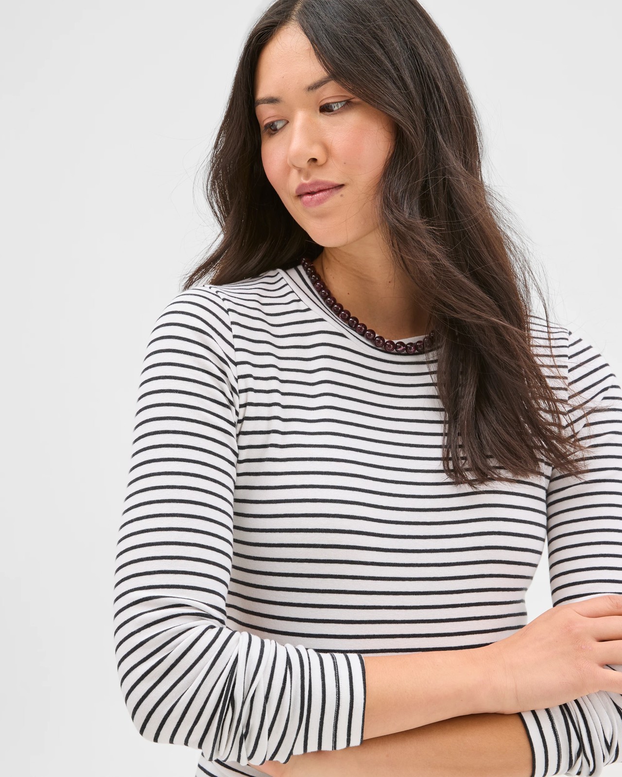Soft Touch Long Sleeve Striped T-Shirt 6 of 6