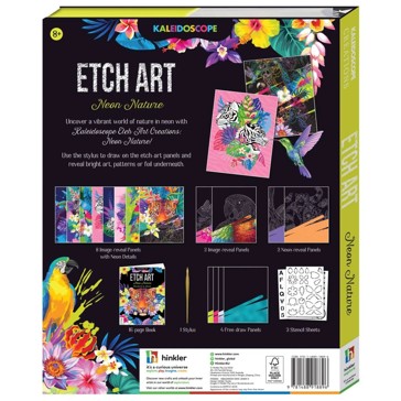 Kaleidoscope Etch Art Creations: Neon Nature - Book