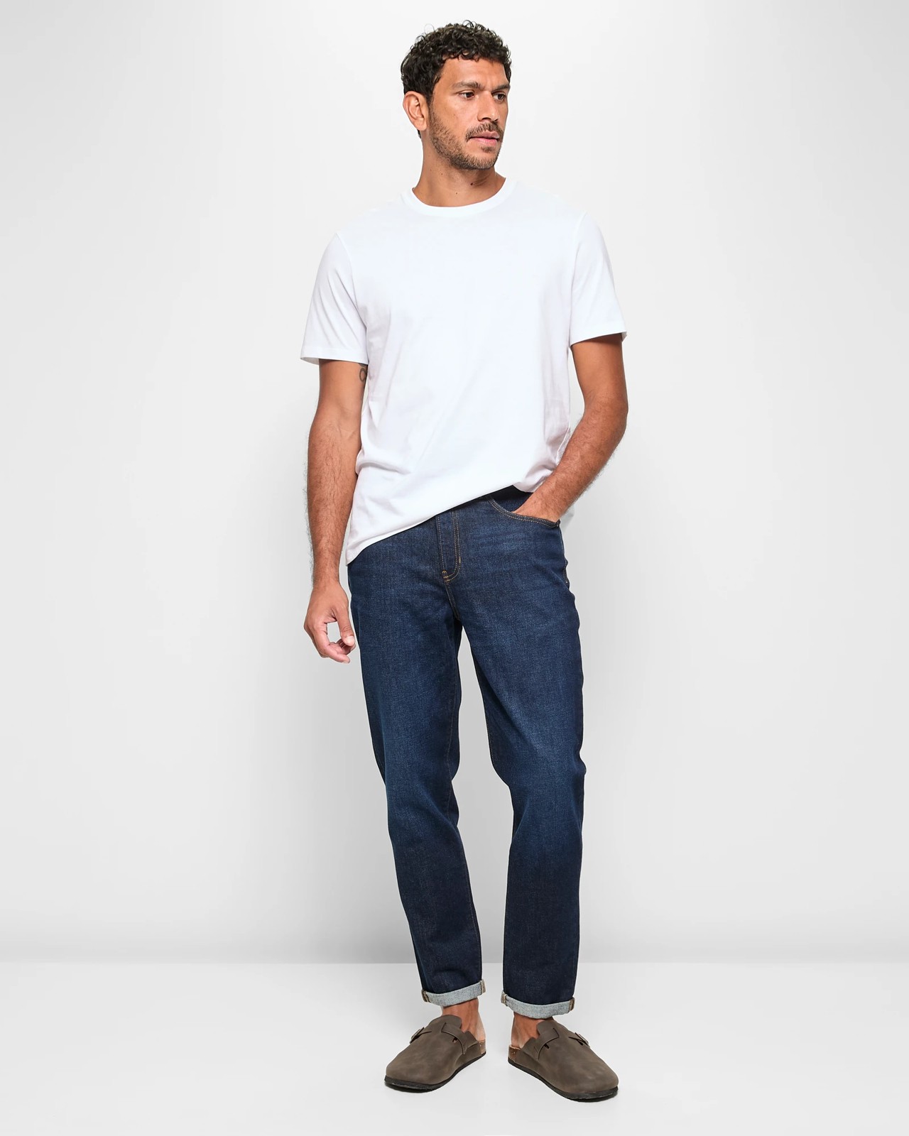 Tapered Denim Jeans - Night Indigo 2 of 5