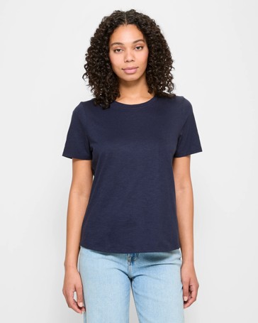 Australian Cotton Slub Crew Neck T-Shirt
