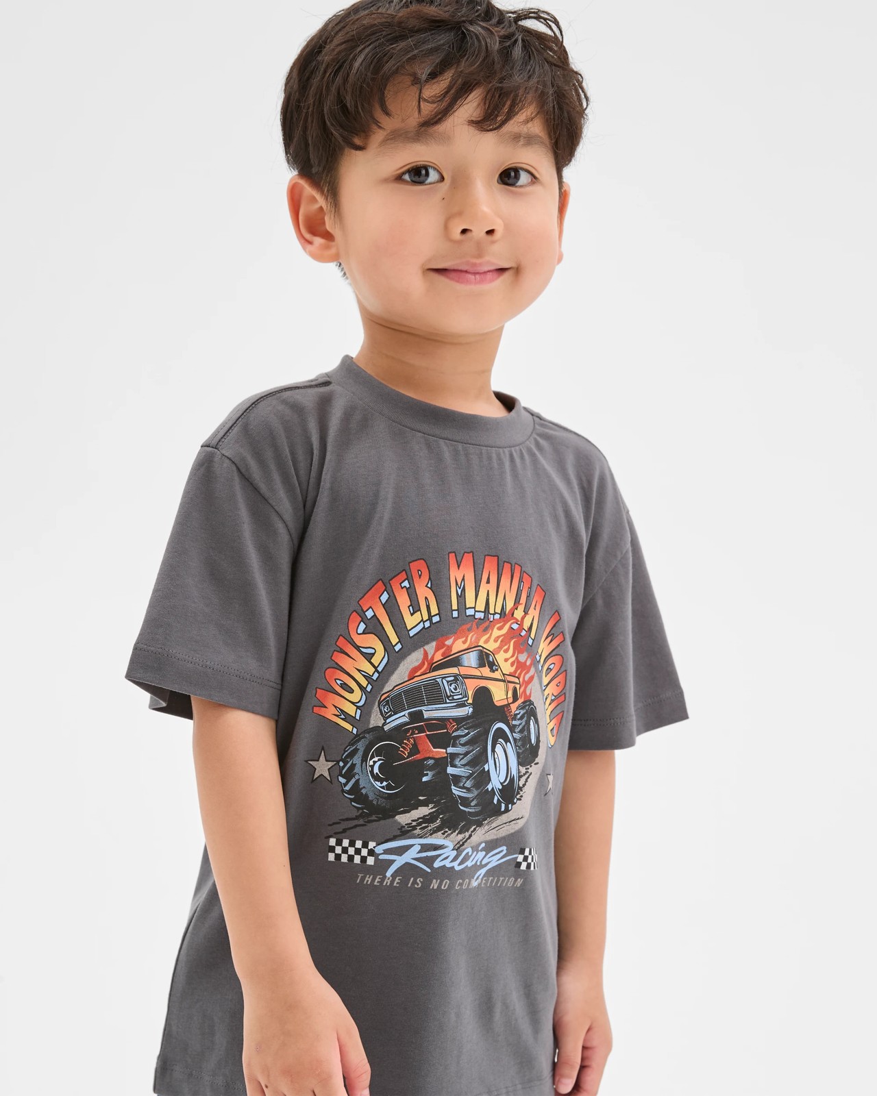 Australian Cotton Short Sleeve T-Shirt - Charcoal 3 of 6