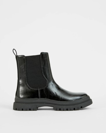 Chunky Elastic Chelsea Boots