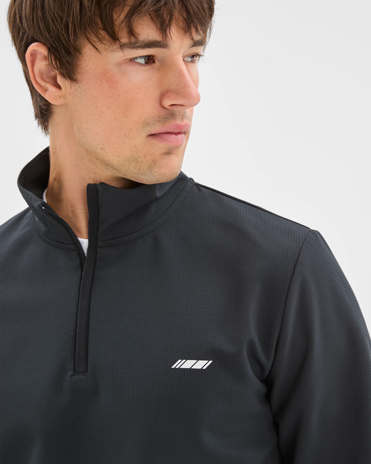Active Bonded Quarter Zip Jumper - Black 5 of 5