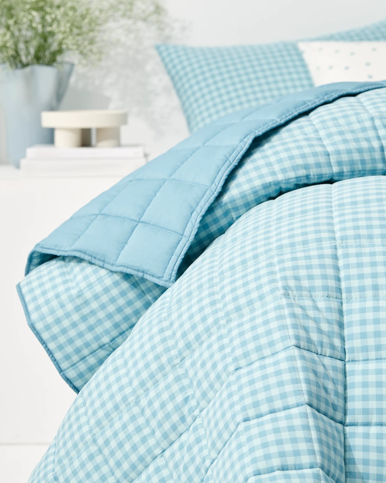 Hudson Gingham Cotton Coverlet 4 of 6