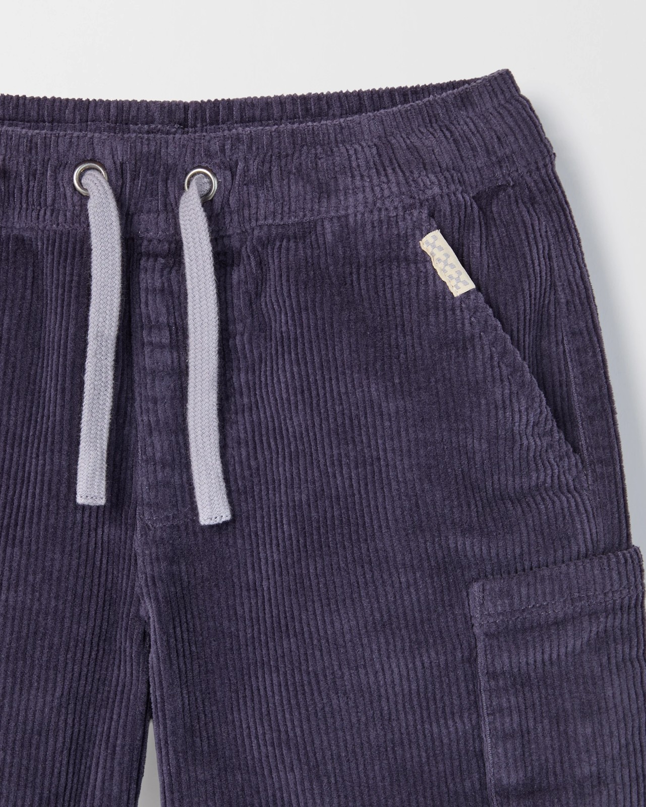 Australian Cotton Corduroy Shorts - Dark Purple 2 of 2