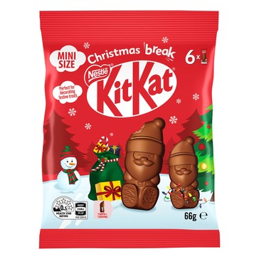 Nestle KitKat 6 Piece Icon Chocolate Shapes Santa 66g