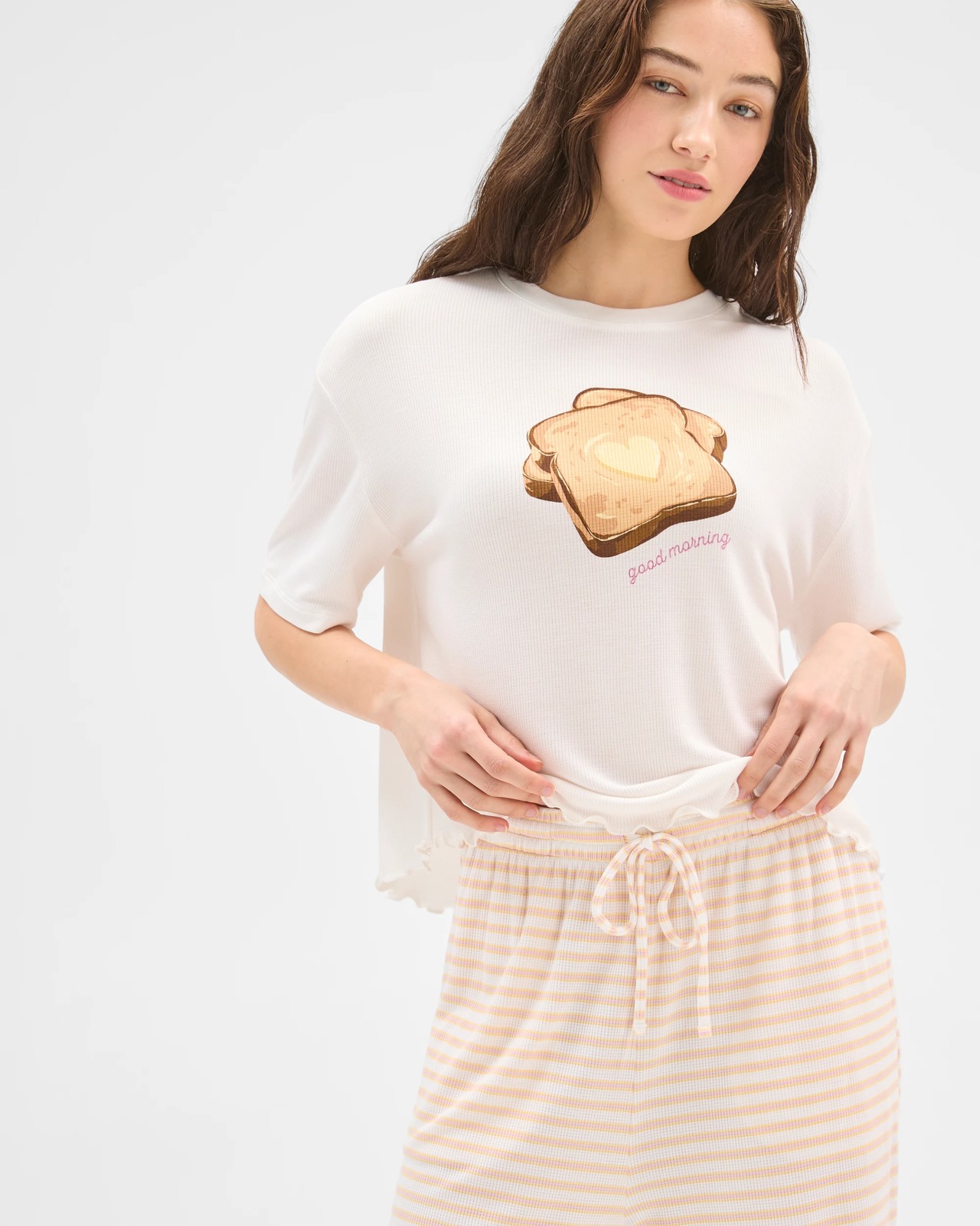 Lily Loves Wide Leg Waffle Sleep Pants 5 of 5