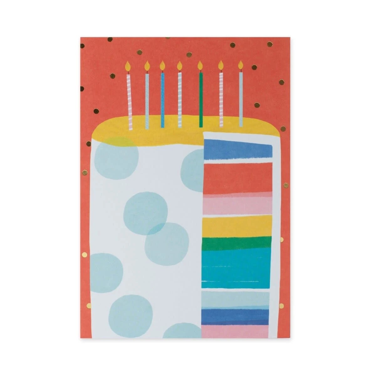 Hallmark Birthday Card - Colourful Birthday Cake 3 of 3