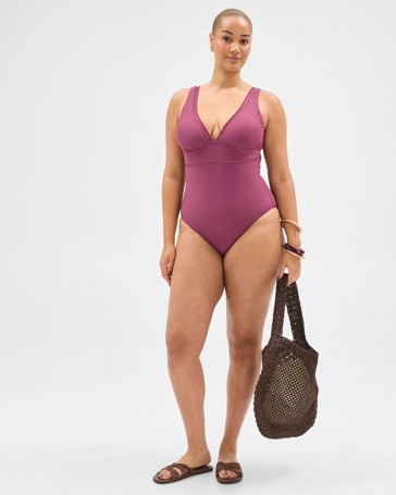 Shape Your Body Resort Ladder Trim One Piece Swimsuit