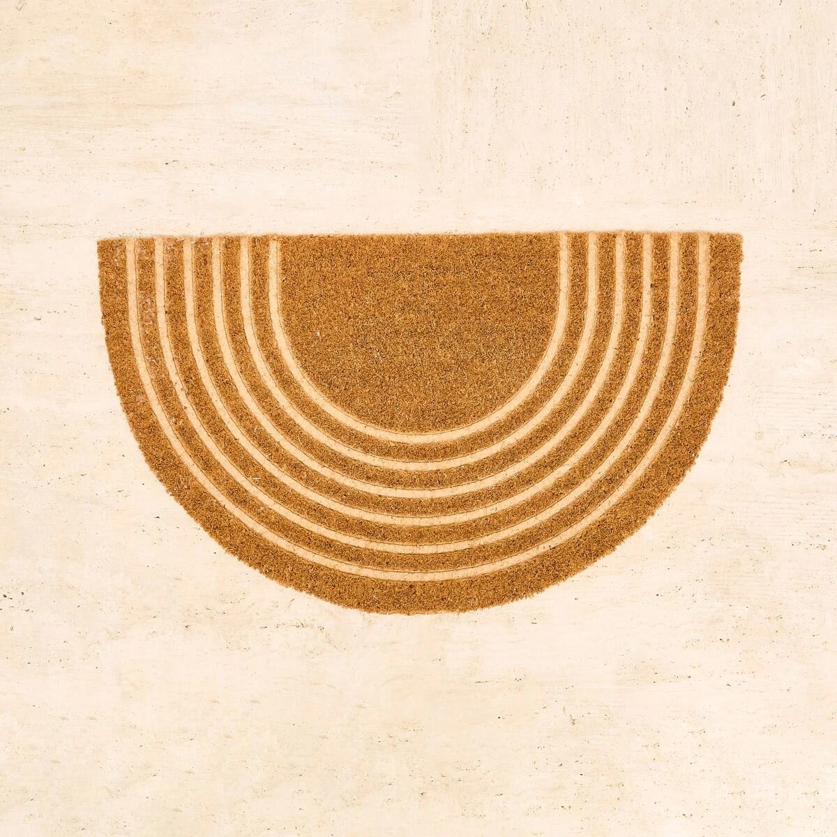Anko Embossed Semi Circle Door Mat - 75cm x 45cm 4 of 5