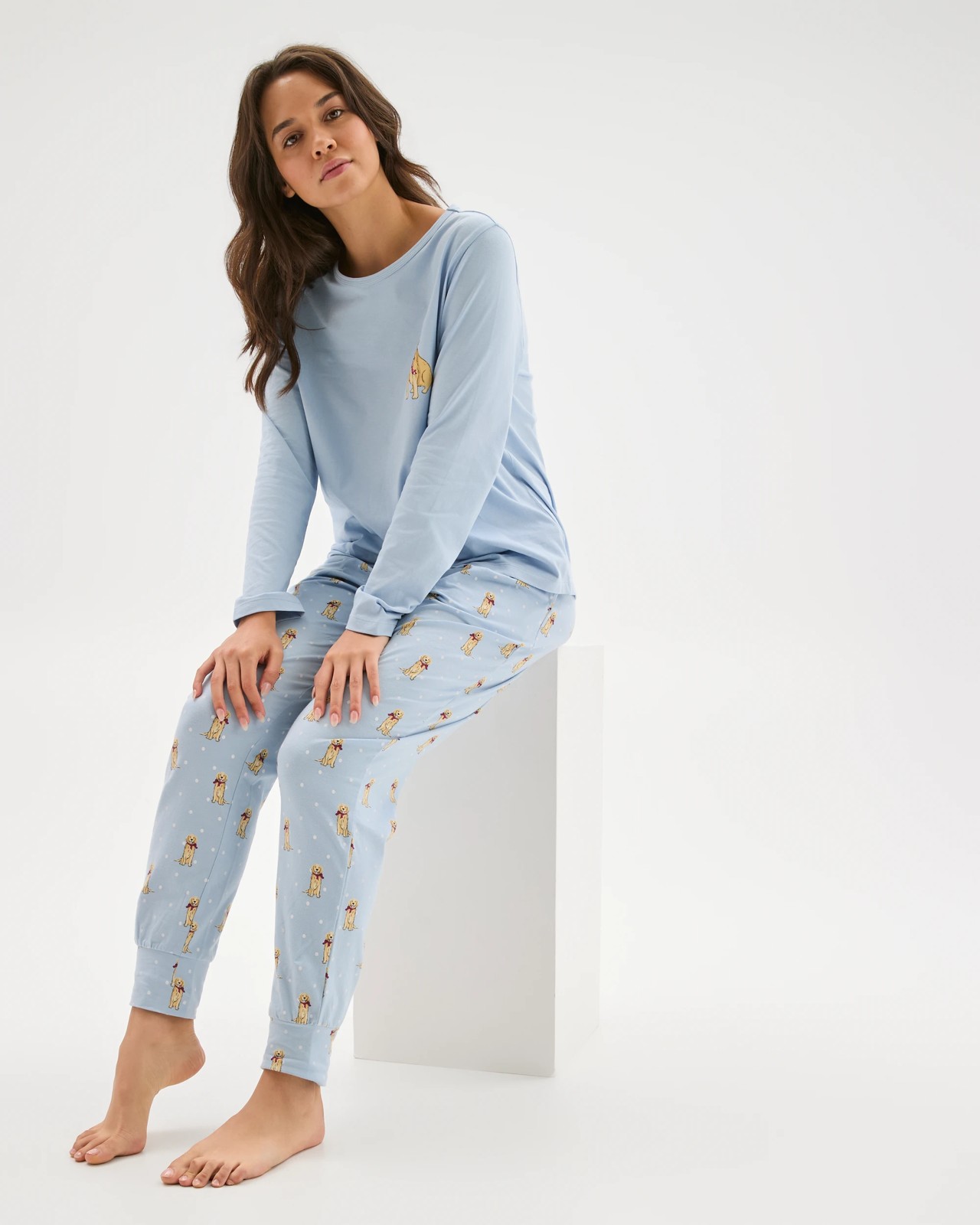 Australian Cotton Printed Sleep Joggers 2 of 6