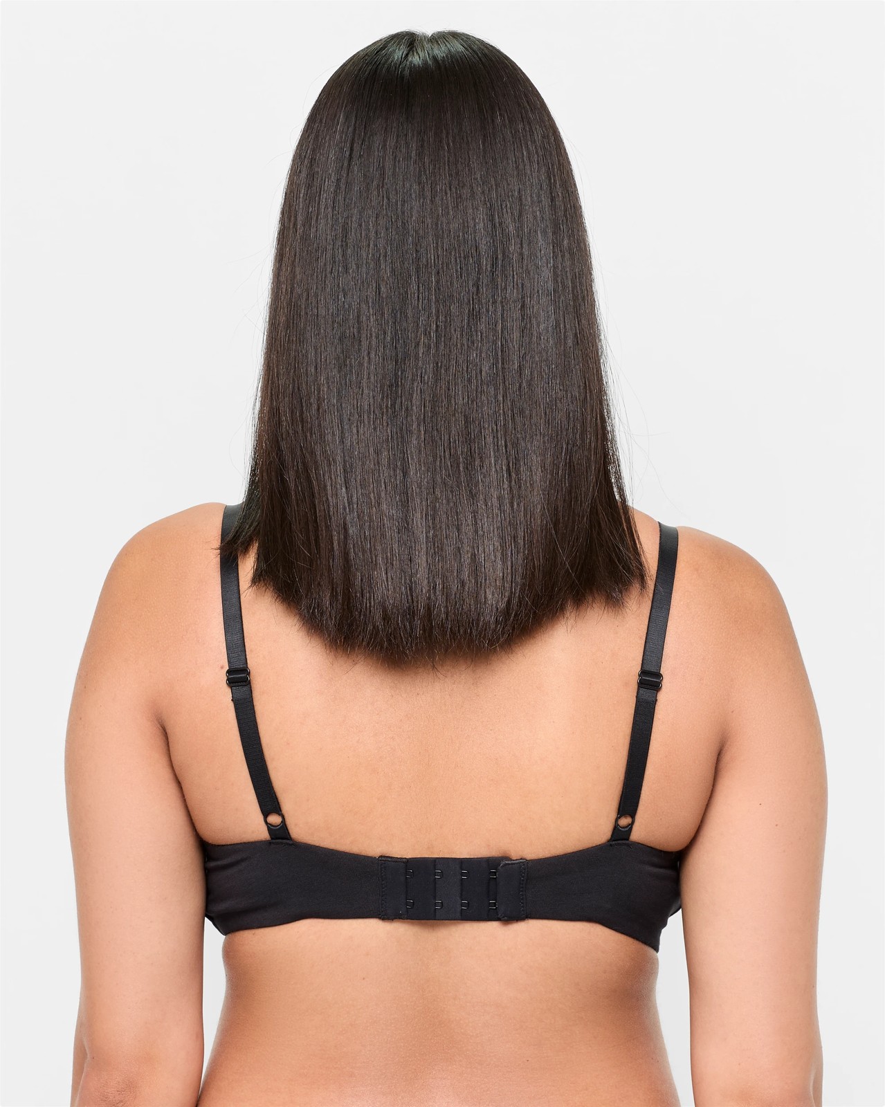 Maternity Organic Cotton 2 Pack Wirefree T-Shirt Bras - Black / Black 3 of 6